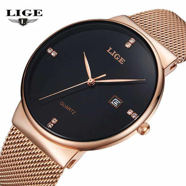 Men's Watches New luxury brand steel mesh strap