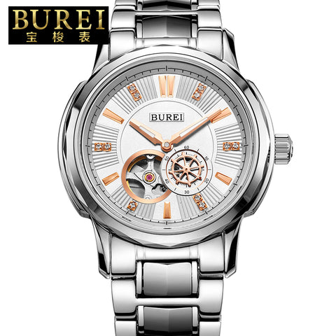 Stainless Steel Automatic Mechanical Watch Waterproof