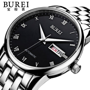 Lens Men Automatic Mechanical Watch Waterproof