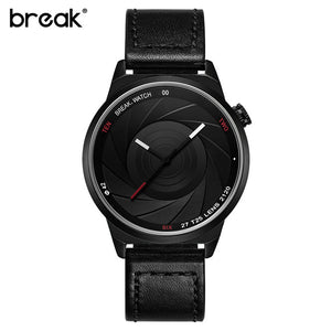 BREAK Photographer Series Unique Camera Style stainless Strap Men Women