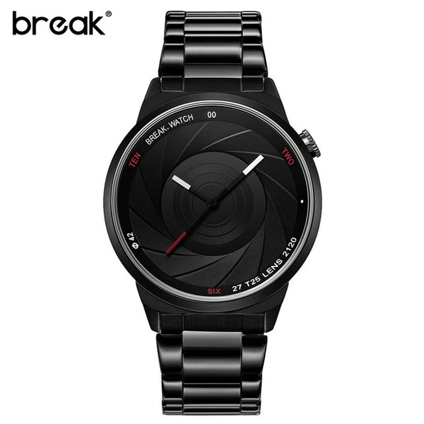 BREAK Photographer Series Unique Camera Style stainless Strap Men Women
