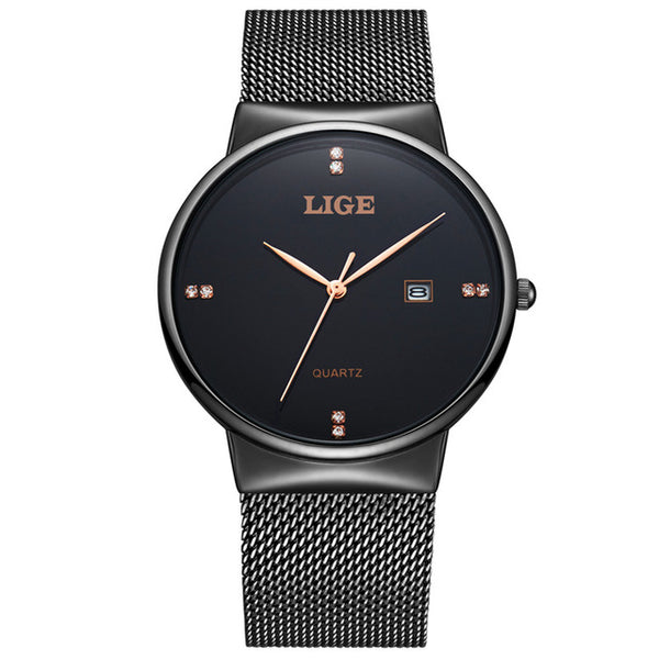 Men's Watches New luxury brand steel mesh strap