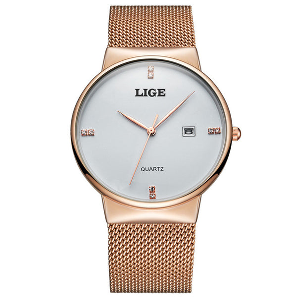 Men's Watches New luxury brand steel mesh strap