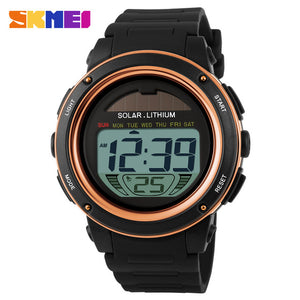 Solar Digital Men Sports Watche