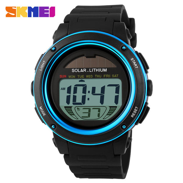 Solar Digital Men Sports Watche