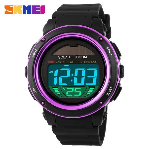 Solar Digital Men Sports Watche