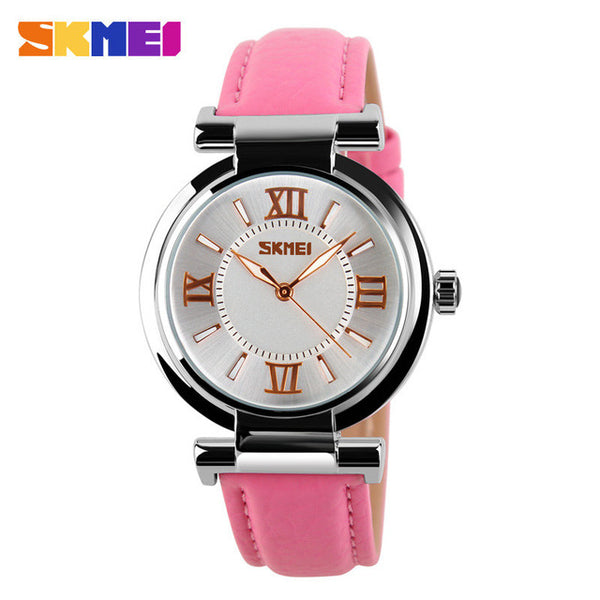 Women Fashion Dress Watches 30M Waterproof Leather