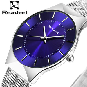 Men Quartz Ultra Thin Clock Male Waterproof Sports Watches