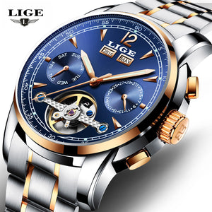 Men Luxury Top Brand tourbillon Mechanical Watch