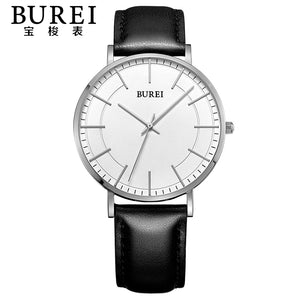 Lovers Sapphire Crystal Genuine Leather Quartz Watch