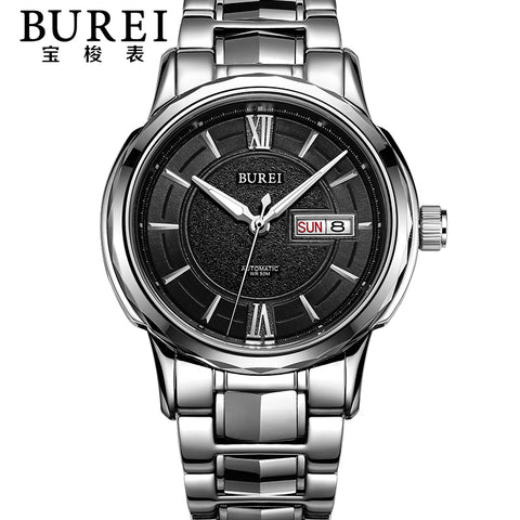 Brand Mens Sapphire Stainless Steel Automatic Mechanical Watch