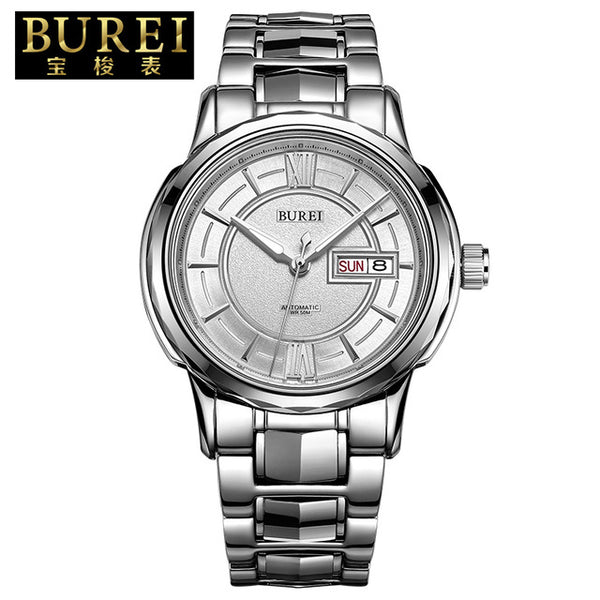Brand Mens Sapphire Stainless Steel Automatic Mechanical Watch