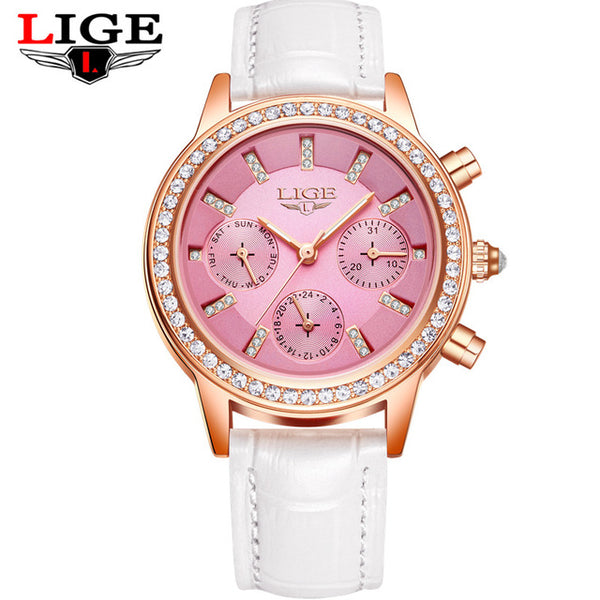 LIGE Women Watches Girl Casual Quartz Watch