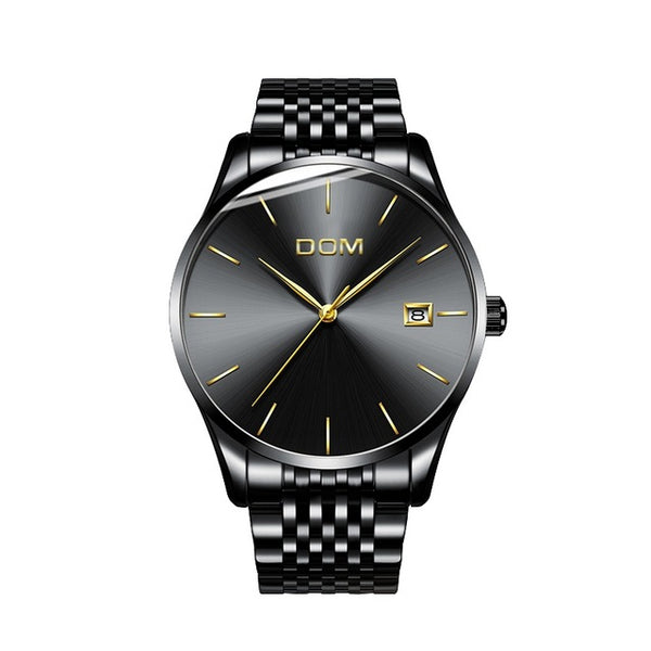 DOM Top Brand Luxury Quartz watch Stainless Steel Mesh Strap