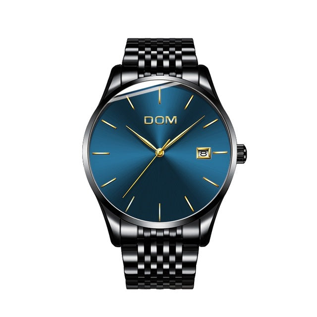 DOM Top Brand Luxury Quartz watch Stainless Steel Mesh Strap