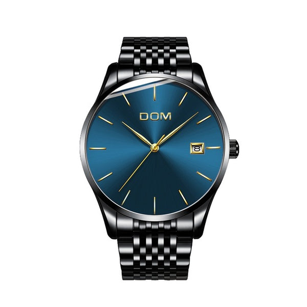 DOM Top Brand Luxury Quartz watch Stainless Steel Mesh Strap
