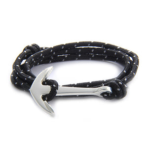Sliver Anchor Rope Bracelets for Men & Women
