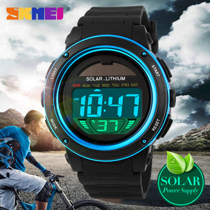Solar Digital Men Sports Watche