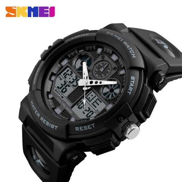 LED Electronic Dual Display Wristwatches