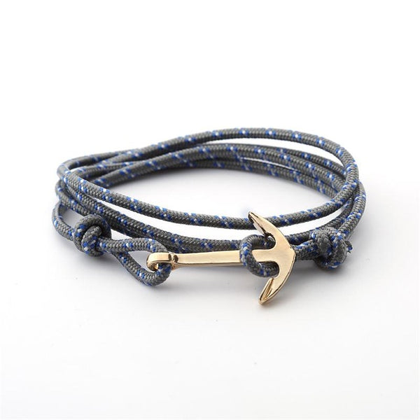 Alloy Anchor Bracelet Multilayer Risers