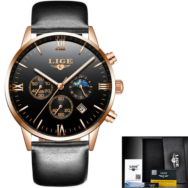 Men Sports Watches Waterproof Full Steel Quartz