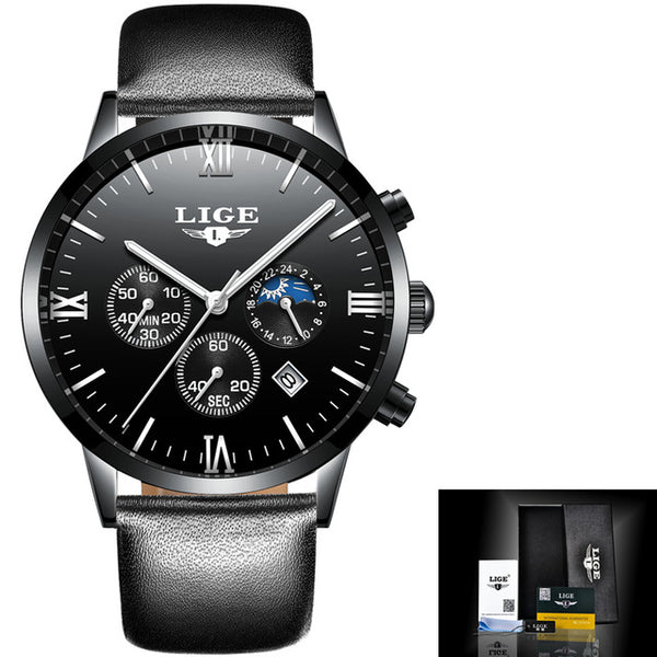 Men Sports Watches Waterproof Full Steel Quartz