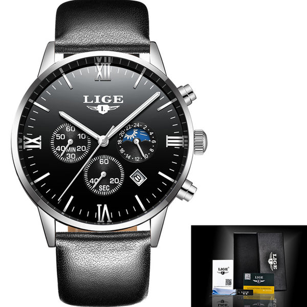 Men Sports Watches Waterproof Full Steel Quartz