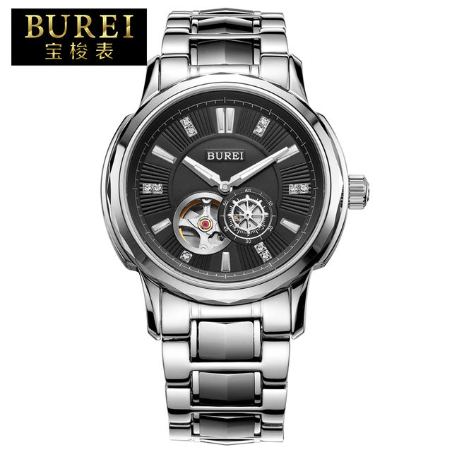Stainless Steel Automatic Mechanical Watch Waterproof