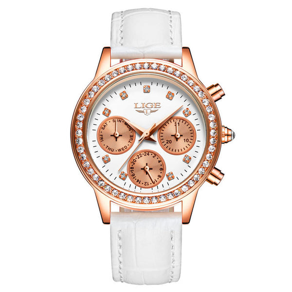 Relogio feminino Women Watches LIGE Luxury Brand