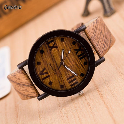 2017 new fashion Wood Leather Band