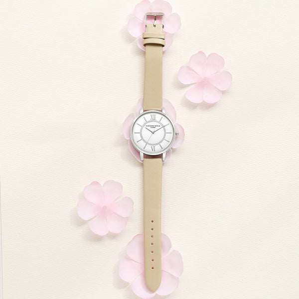 Women Roman Numeral Leather Wrist Watch