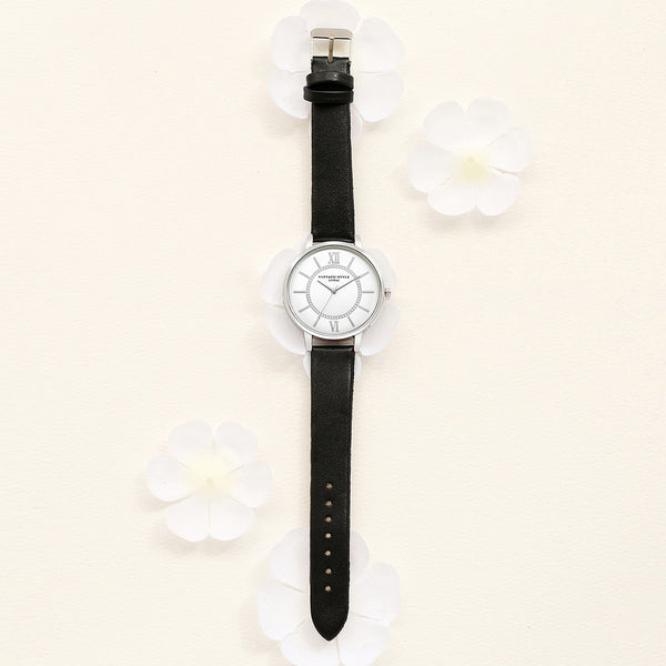 Women Roman Numeral Leather Wrist Watch