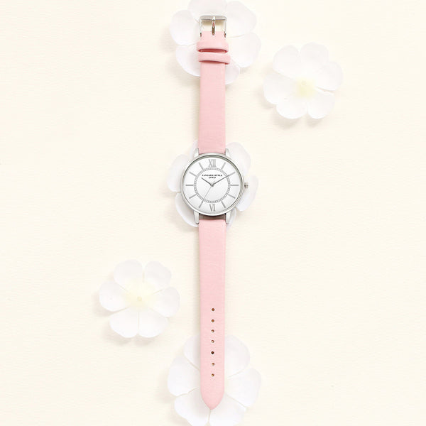 Women Roman Numeral Leather Wrist Watch