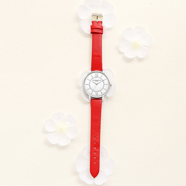 Women Roman Numeral Leather Wrist Watch