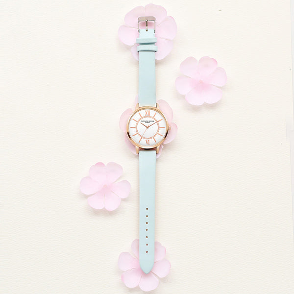 Women Roman Numeral Leather Wrist Watch