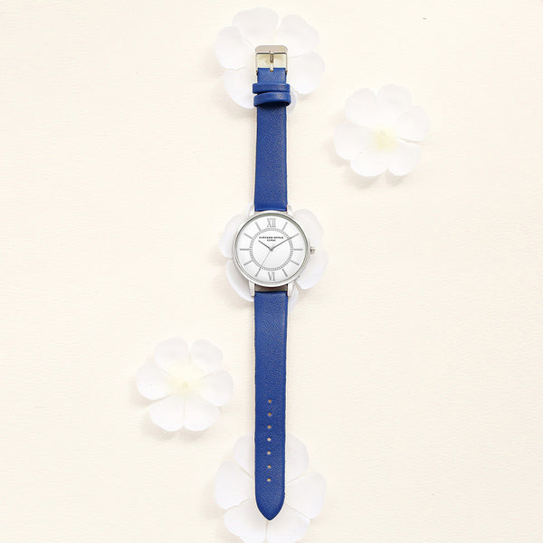 Women Roman Numeral Leather Wrist Watch