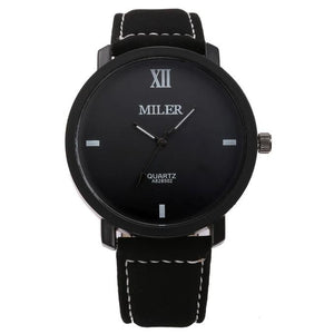 Men Simple Casual Leather Strap Watch