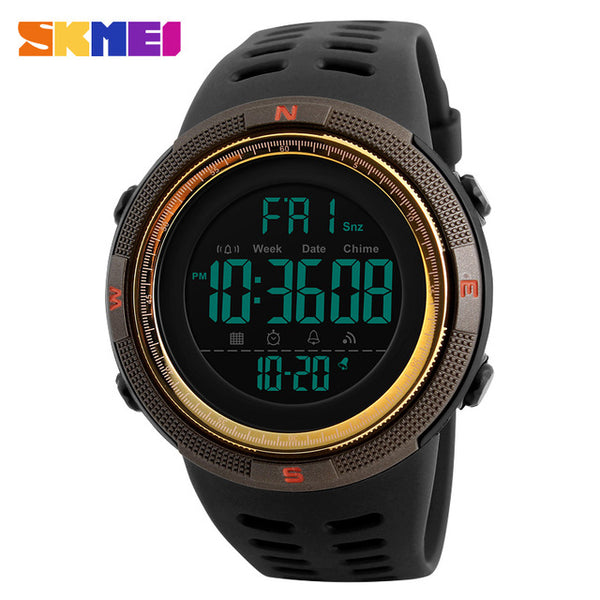Countdown Double Time Watch Alarm Chrono
