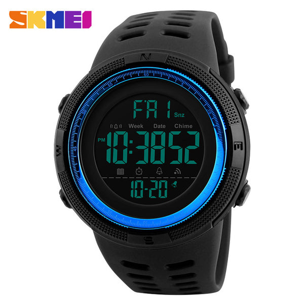 Countdown Double Time Watch Alarm Chrono