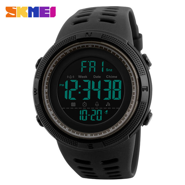 Countdown Double Time Watch Alarm Chrono
