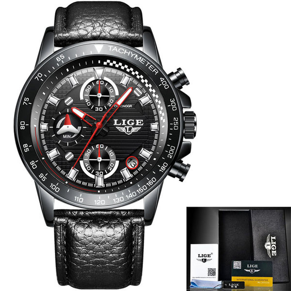 Military Quartz Watch Men Full Steel Business Waterproof Clock