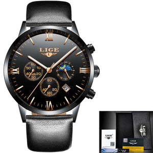 Men's Casual Mesh Steel Gold Waterproof Sport Watch