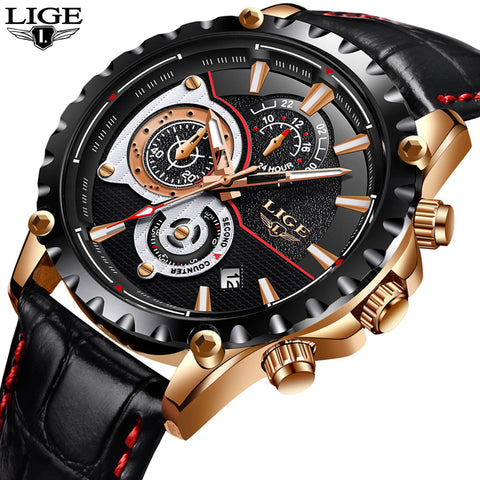 2018 New Fashion LIGE Mens Watch Men Full Steel Business Watch