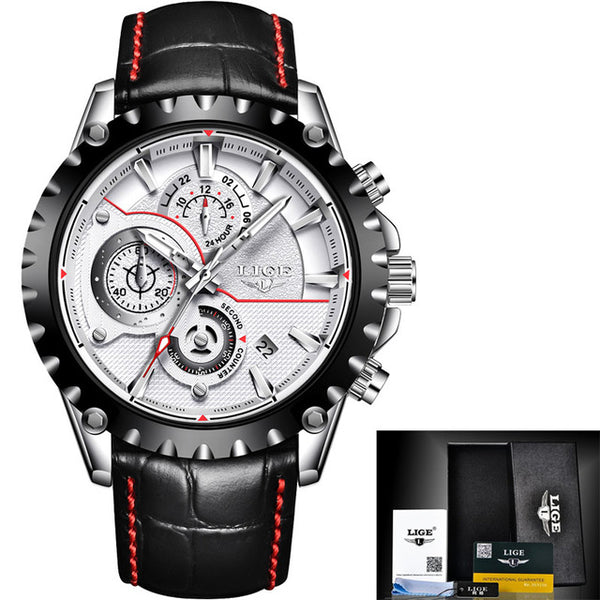 2018 New Fashion LIGE Mens Watch Men Full Steel Business Watch