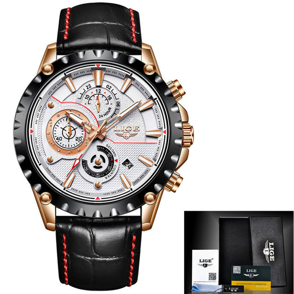 2018 New Fashion LIGE Mens Watch Men Full Steel Business Watch