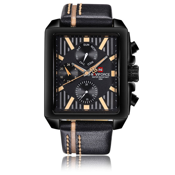 Genuine Leather Quartz Men Watch